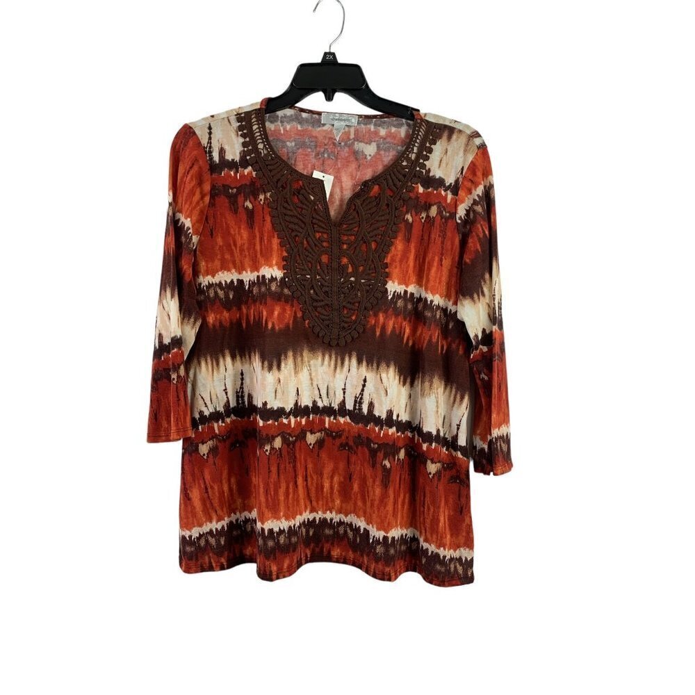 Dressbarn Women's Fall Tie-dye Top